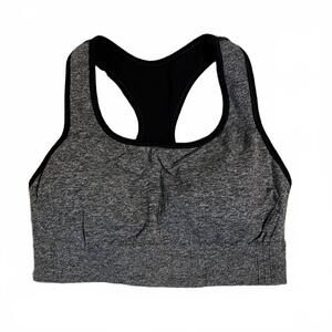 Champion C9 Sports Bra Gray Grey with Black Trim